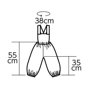 【お取り寄せ】アーテック ソフトサテンサロペットパンツ Cサイズ イエロー 18281 コスチューム イベント 季節商品 教材 学童