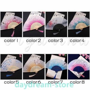 【大特価】扇子 レディース 花柄 竹製 シルク 折りたたみ 中華風 せんす 猛暑対策 携帯用 女性用 夏用 涼しい きれいめ おしゃれ